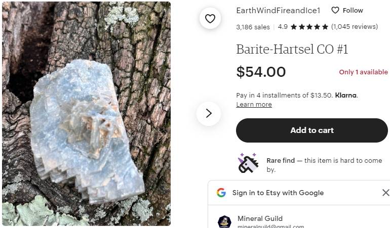 Hartsel Blue Barite